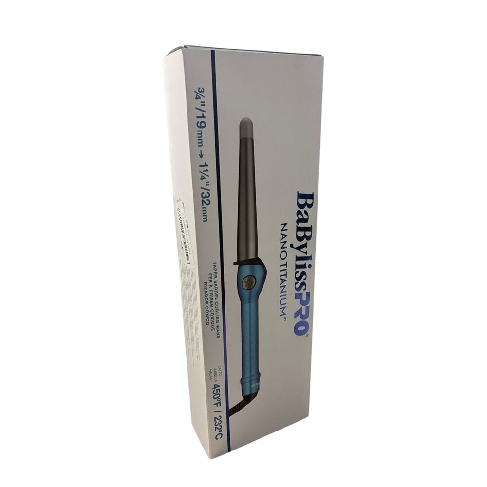 BaBylissPRO Nano Titanium Tapered‎ Curling Wand (¾″–1¼″ / 19–32mm)